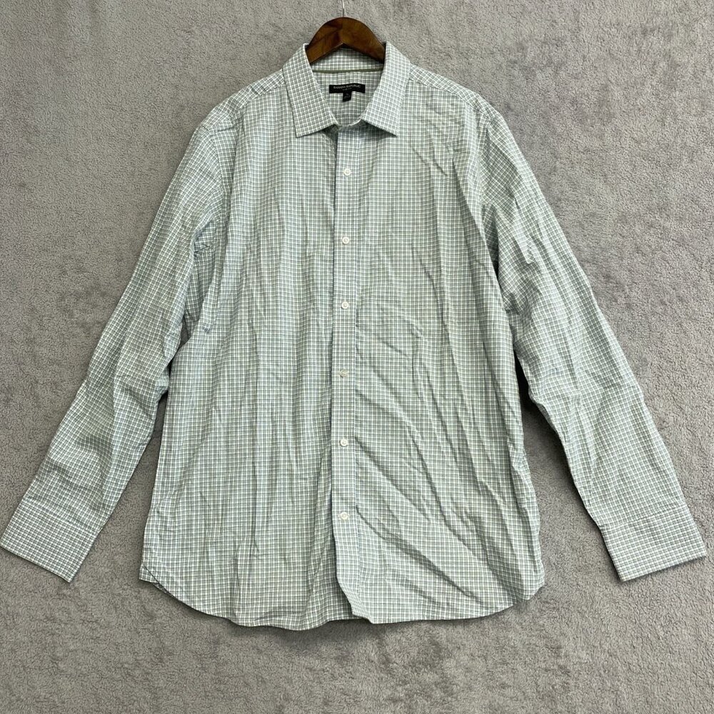 NWOT Banana Republic Men's XL Slim Fit Long Sleeve Button down Shirt Plaid